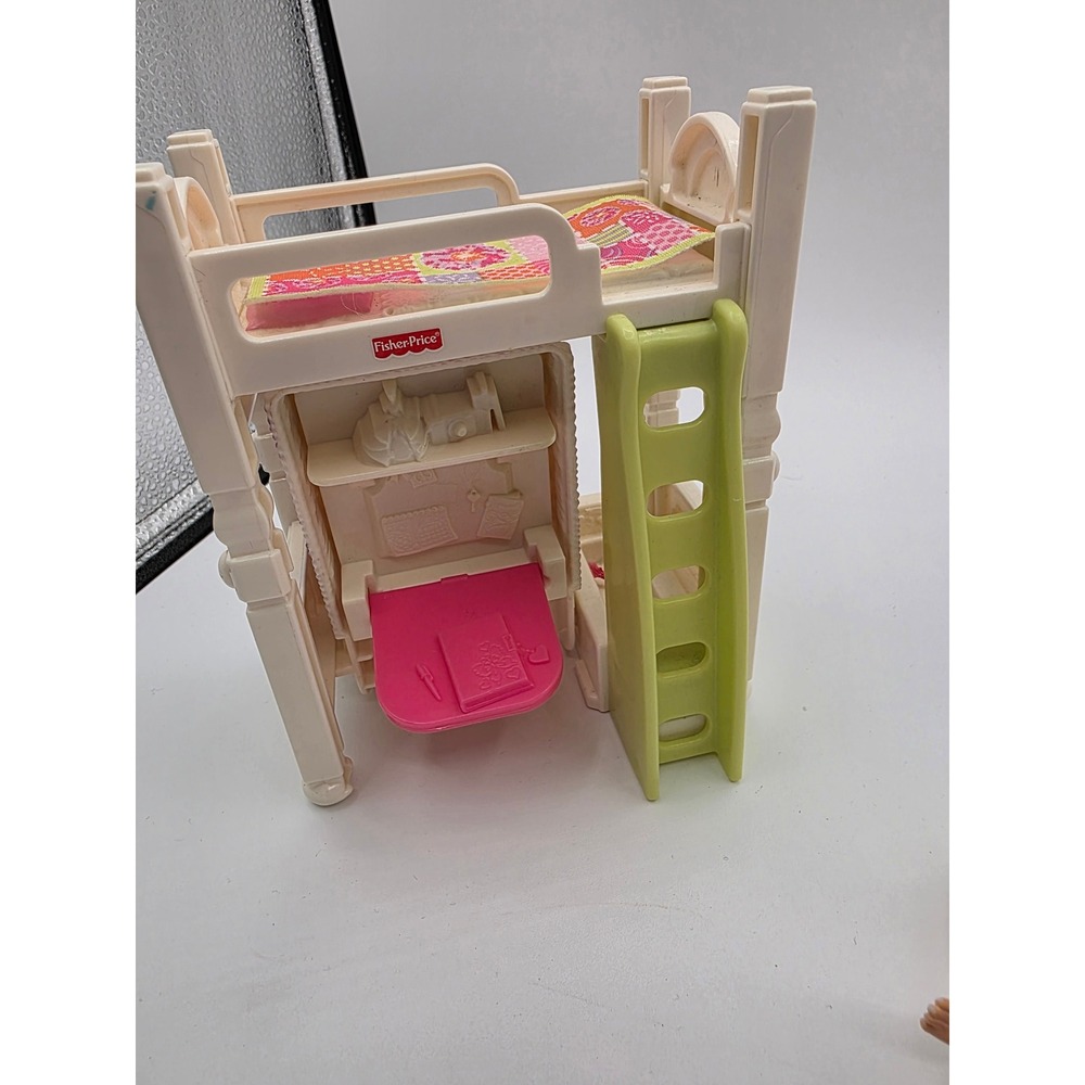 Fisher-Price Loving Family Dollhouse Set Bunk Beds Vanity Picnic Table Girl - Picture 7 of 9